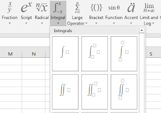 Menampilkan symbol Integral